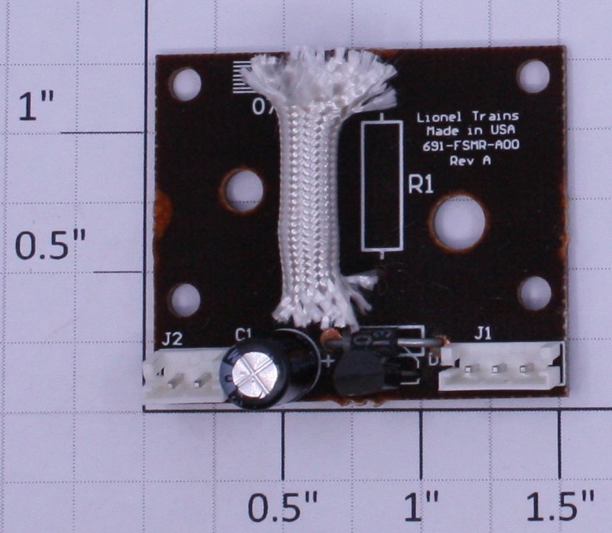 Lionel 691FSMRA00 8 Ohm Diesel Fan Driven Smoke PCB Circuit Board