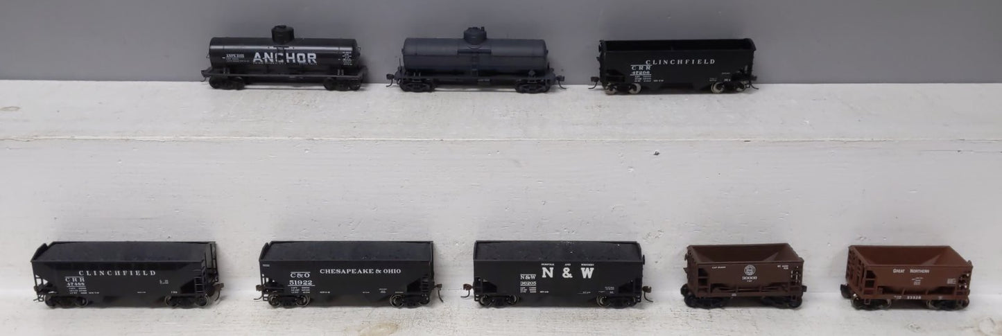 Athearn & Other HO Assorted Freight Cars: 36205, 2455, 51922, 93928, 30009 [8] EX
