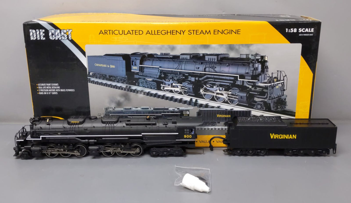 K-Line K3799-0900S Virginian Allegheny Steam Locomotive & Tender #900 EX/Box