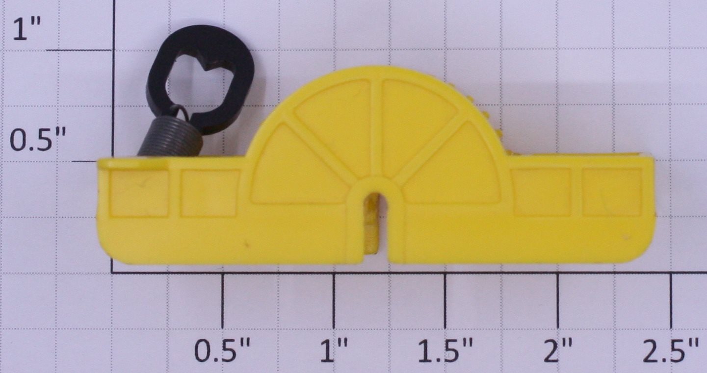 Lionel 6660-45 Yellow Ladder Carriage Molded with Click Pawl and Spring
