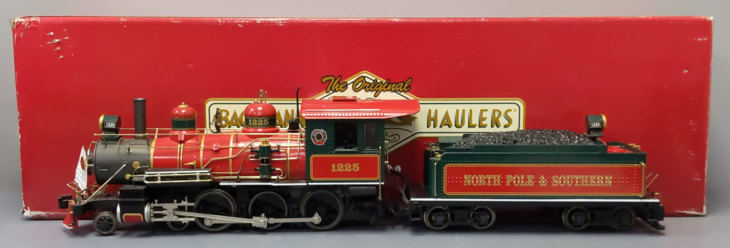 Bachmann 91805 G North Pole & Southern 4-6-0 Steam Locomotive & Tender #1225