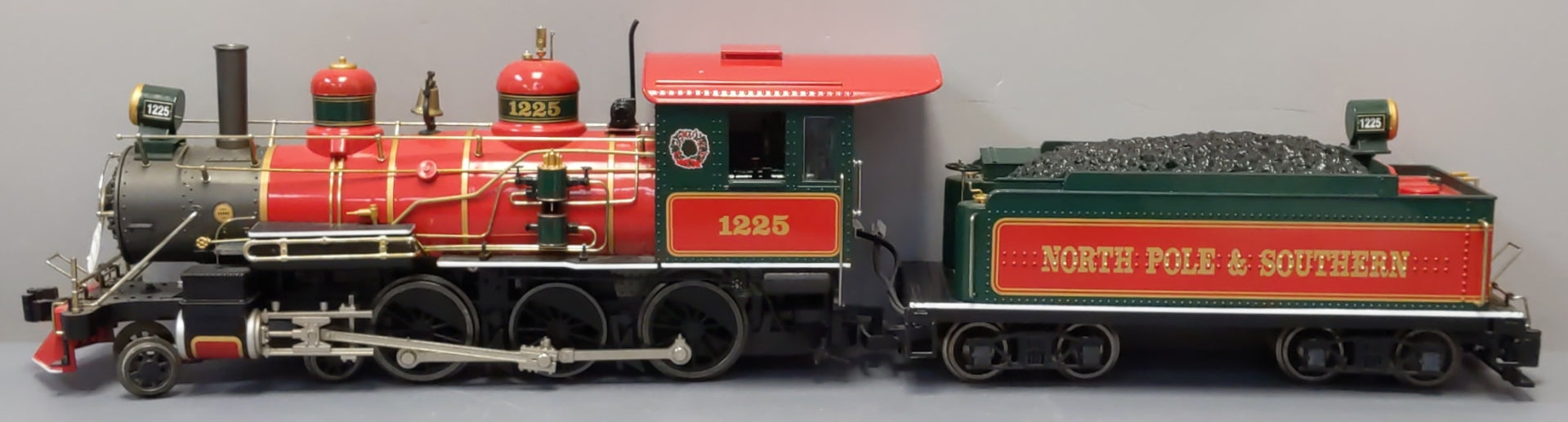 Bachmann 91805 G North Pole & Southern 4-6-0 Steam Locomotive & Tender #1225