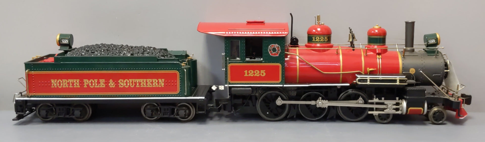 Bachmann 91805 G North Pole & Southern 4-6-0 Steam Locomotive & Tender #1225
