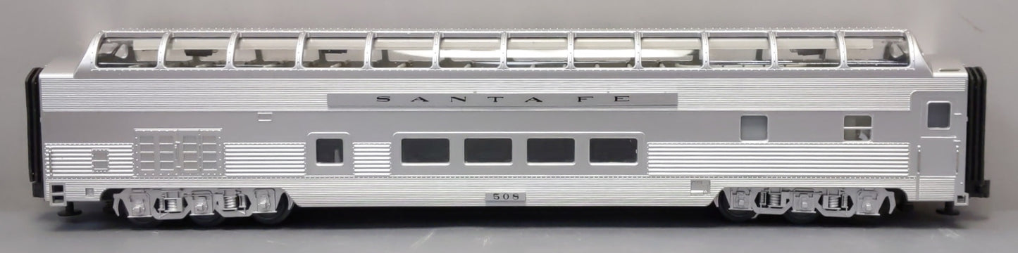 MTH 20-6743 O Gauge Santa Fe Vista Dome Passenger Car #508 LN/Box