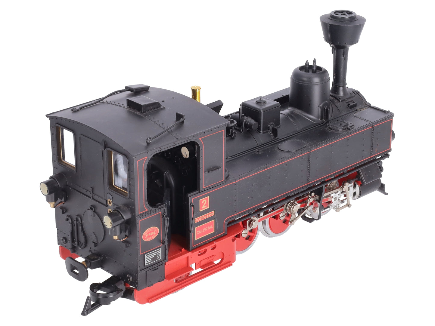 LGB 2071D G Scale 0-6-2 Zillertalbahn Black Steam Locomotive #2 VG/Box