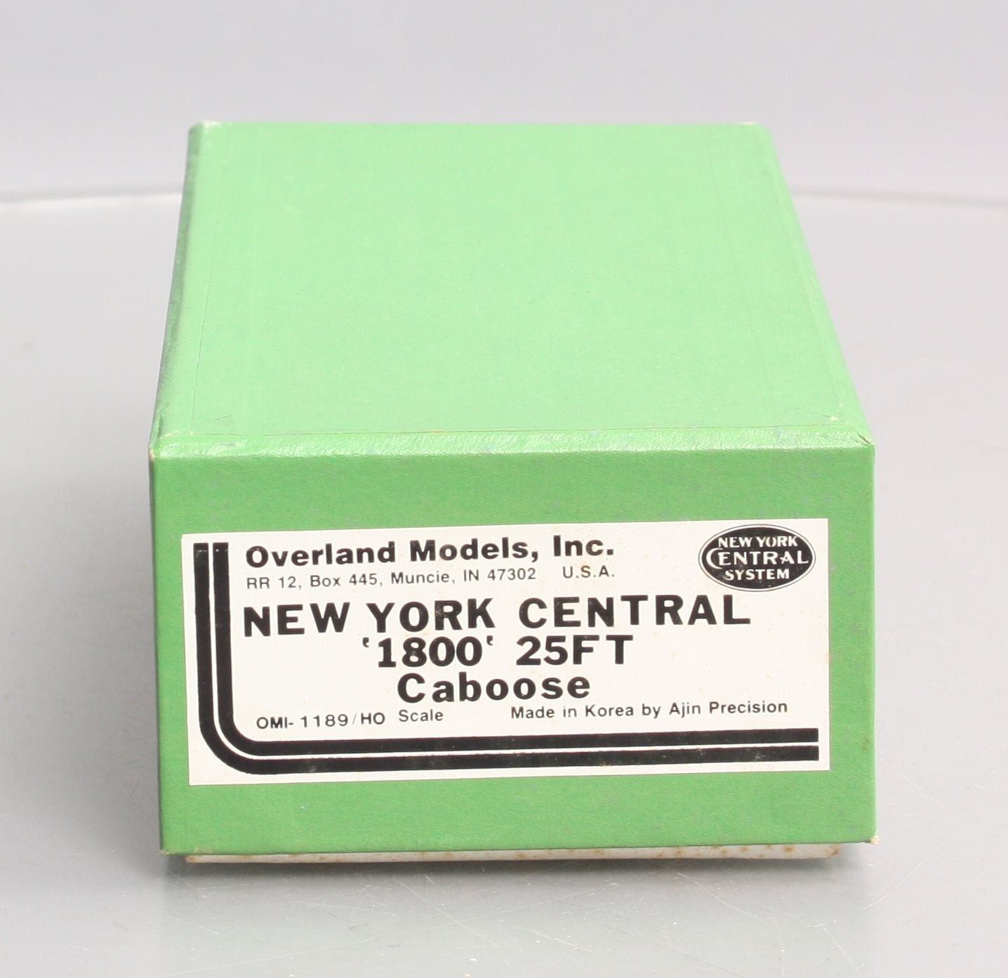 Overland 1189 HO Scale BRASS NYC 1800 25" Caboose -Unpainted EX/Box
