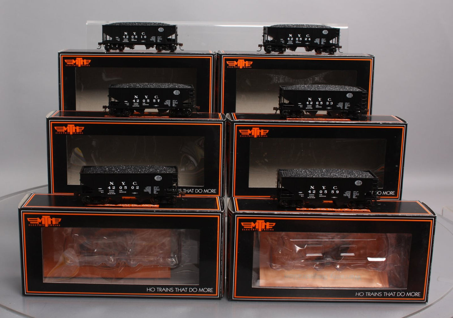 MTH 80-90010 HO New York Central USRA 55-T Steel Twin Hopper Car Set (Set of 6)