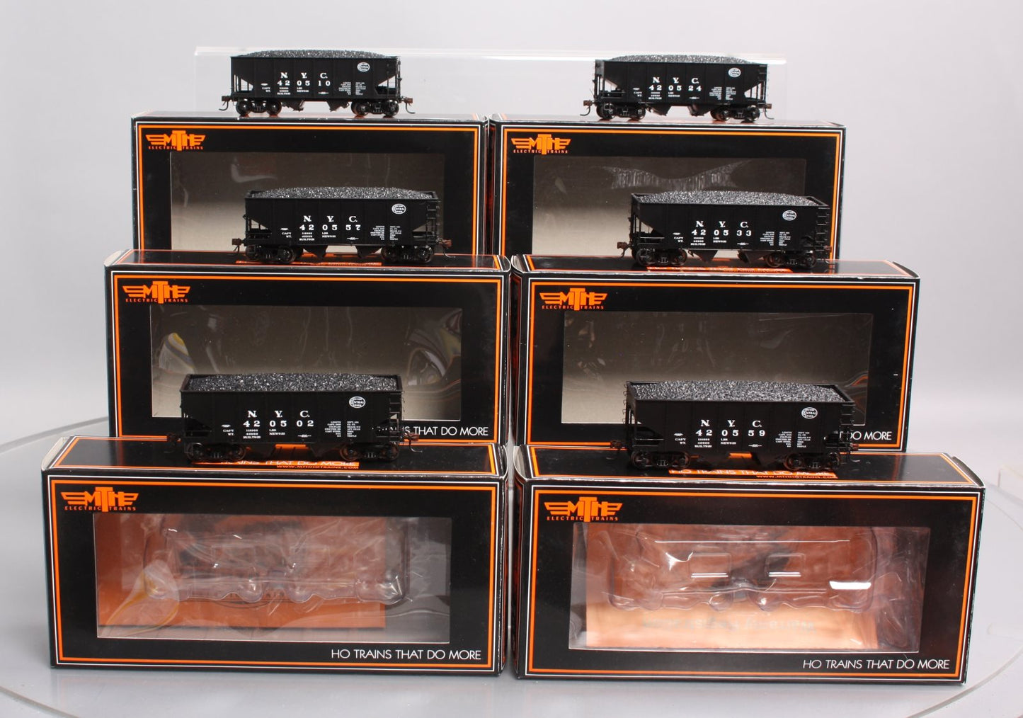 MTH 80-90010 HO New York Central USRA 55-T Steel Twin Hopper Car Set (Set of 6)