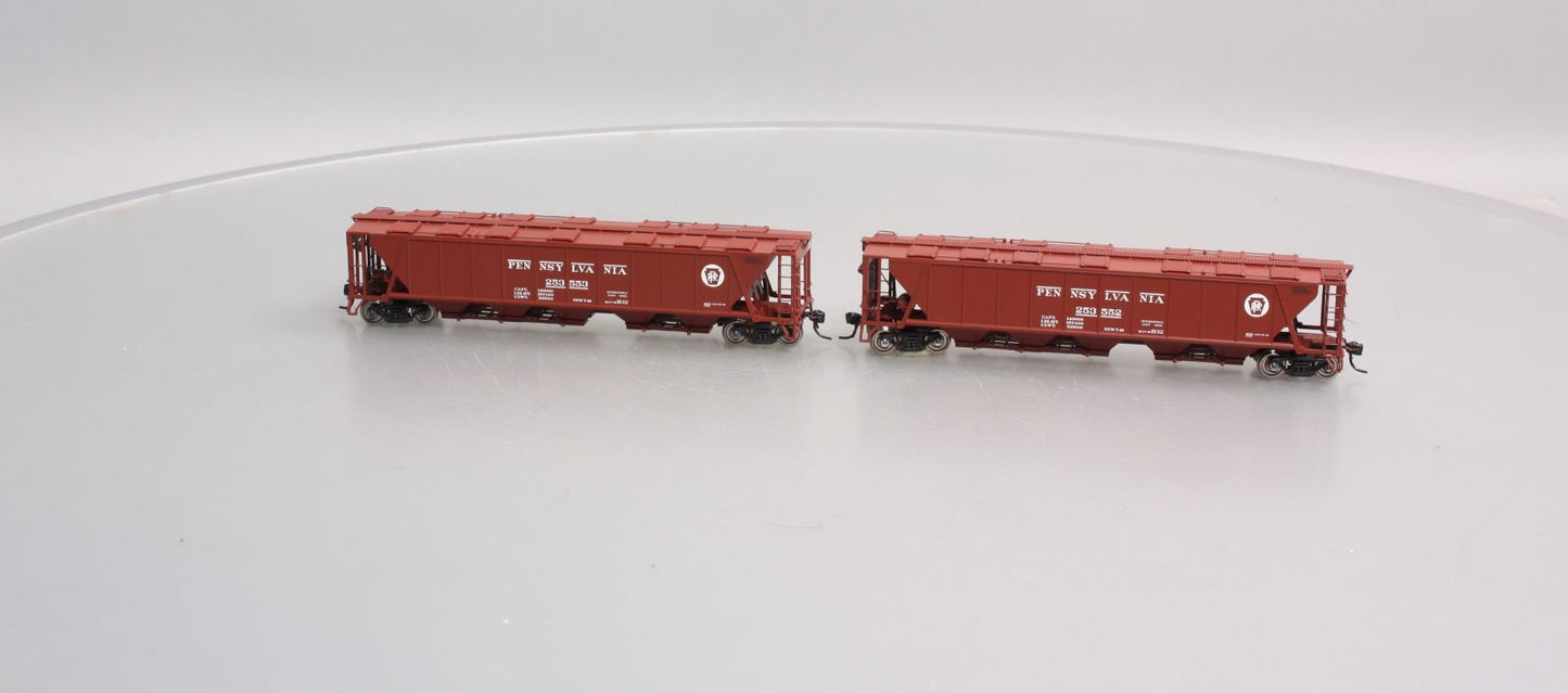 Broadway Limited 4083 HO PRR Class H32 5-Bay Covered Hopper Set A (Pack of 2)
