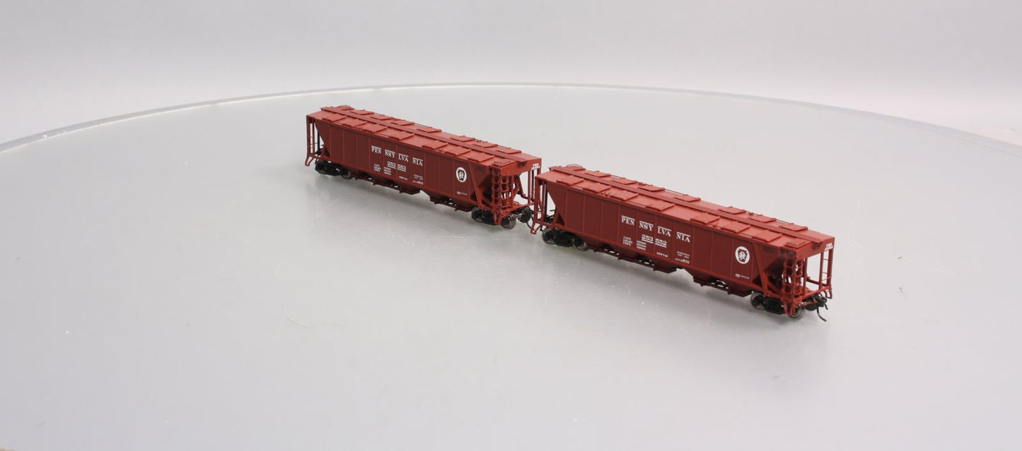 Broadway Limited 4083 HO PRR Class H32 5-Bay Covered Hopper Set A (Pack of 2)
