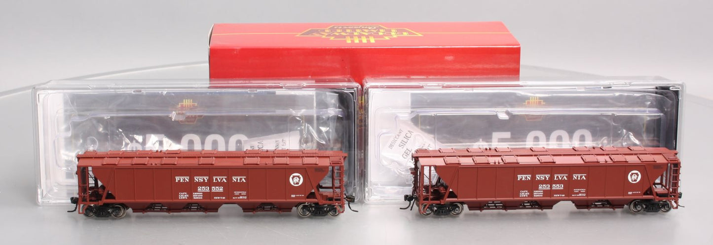 Broadway Limited 4083 HO PRR Class H32 5-Bay Covered Hopper Set A (Pack of 2)