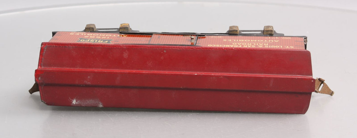 Ives 12582 Vintage O Gauge Frisco Lithograph Tinplate Boxcar VG