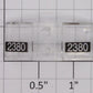 Lionel 18563-17 #2380 GP-9 Black Front Number Board and Lens Insert