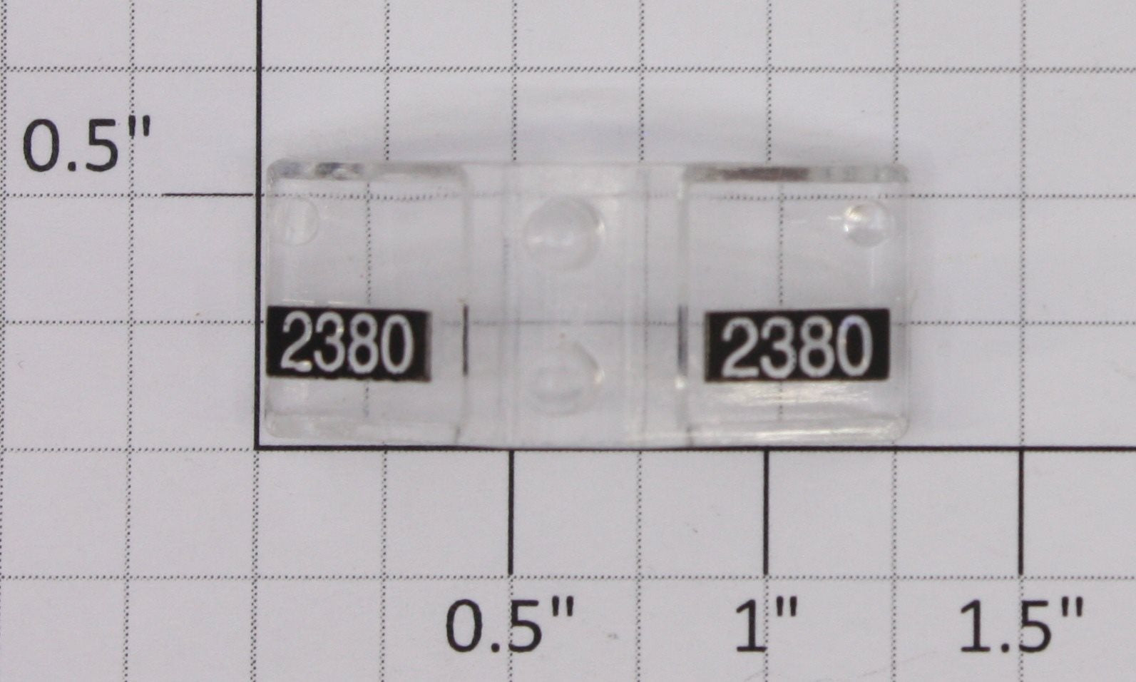 Lionel 18563-17 #2380 GP-9 Black Front Number Board and Lens Insert