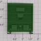 Lionel 7613-12 5-Panel Green Boxcar Door with Door Guides
