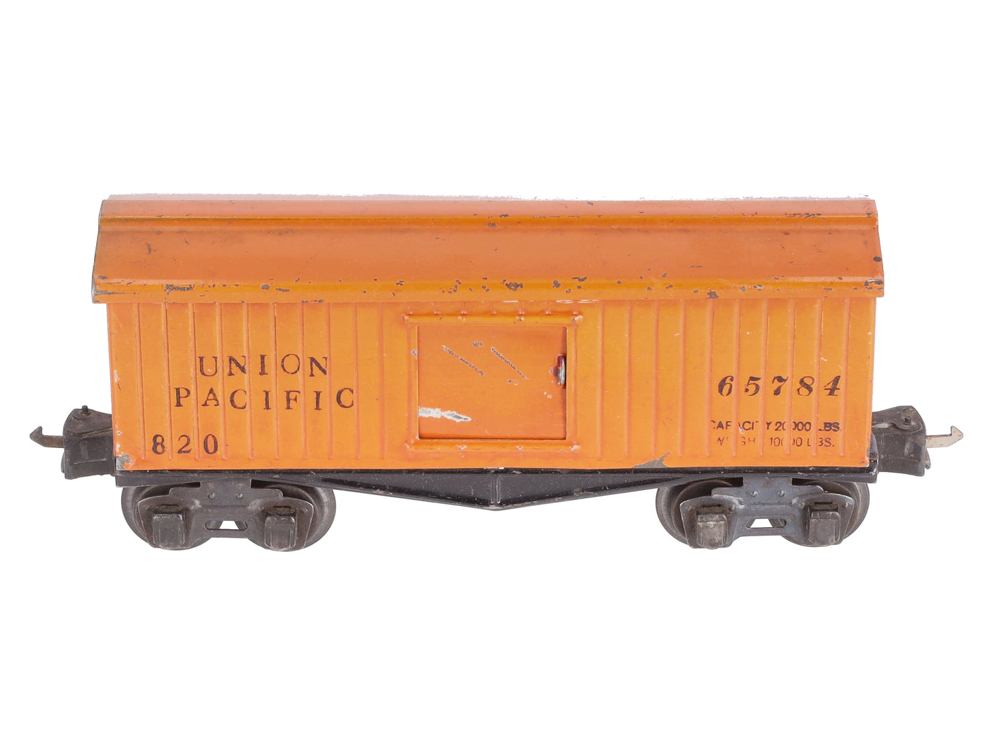 Lionel 820 Vintage O Prewar Union Pacific Tinplate Boxcar VG