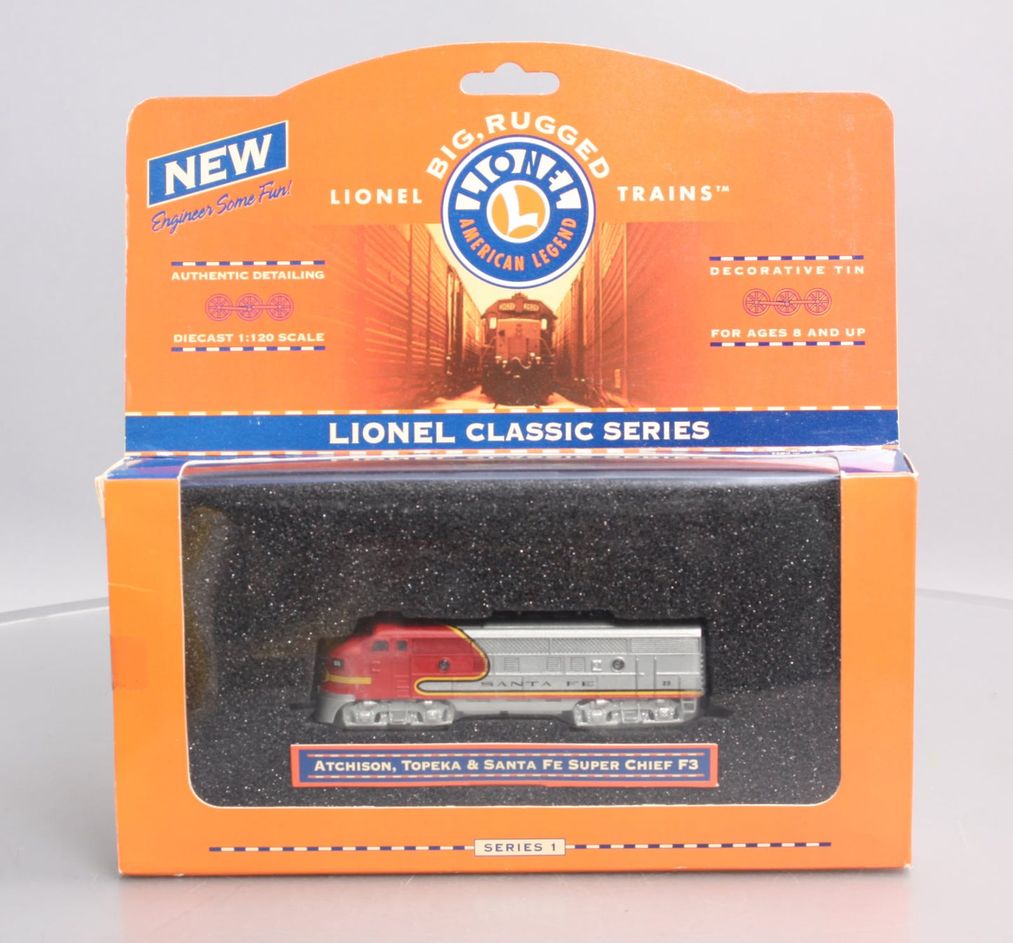Lionel 7-91001 1:120 Scale F3 Diesel Locomotive Santa Fe Super Chief F3 Die Cast