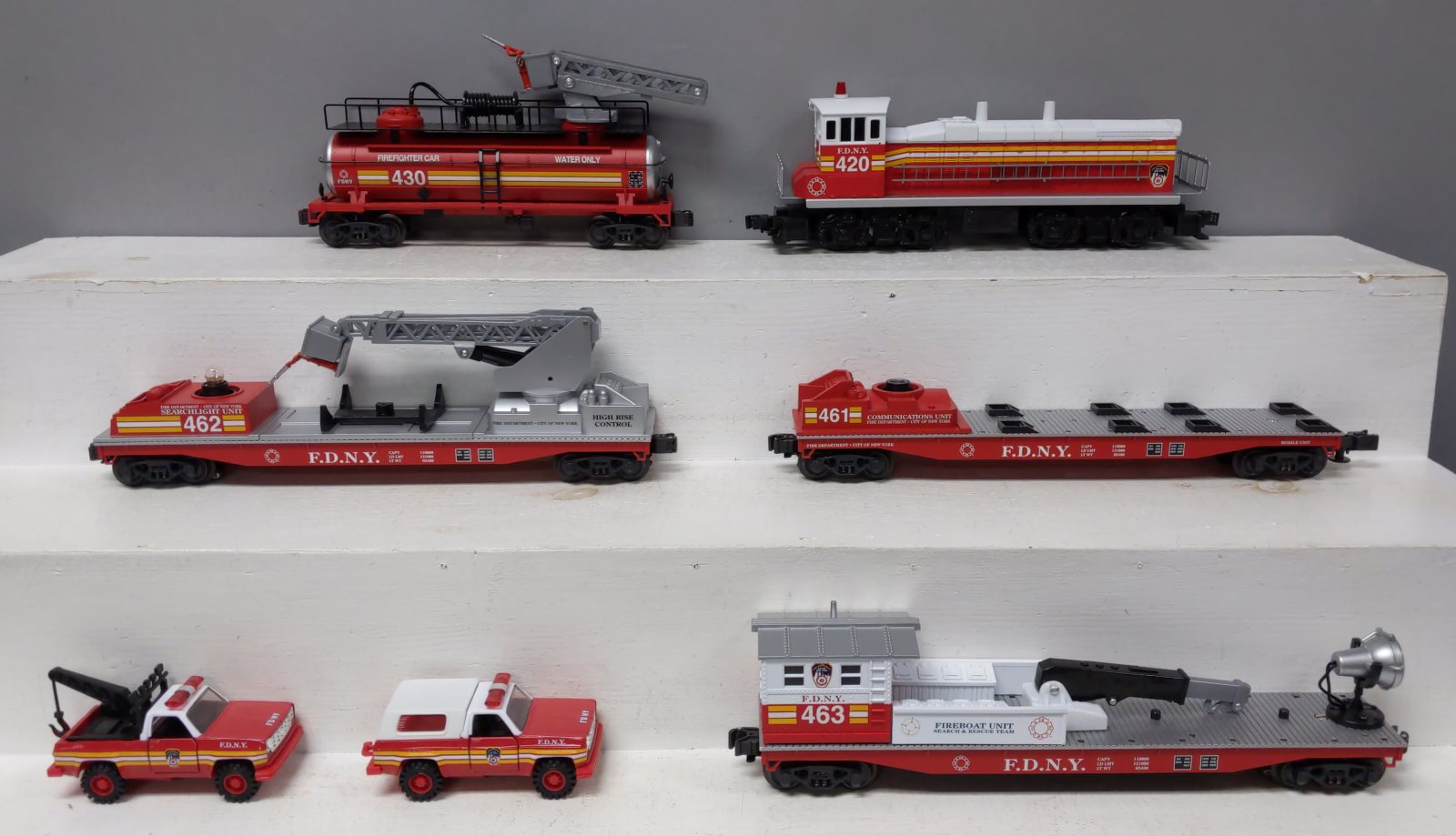 K-Line K-1224 O Gauge FDNY Firefighter Diesel Train Set