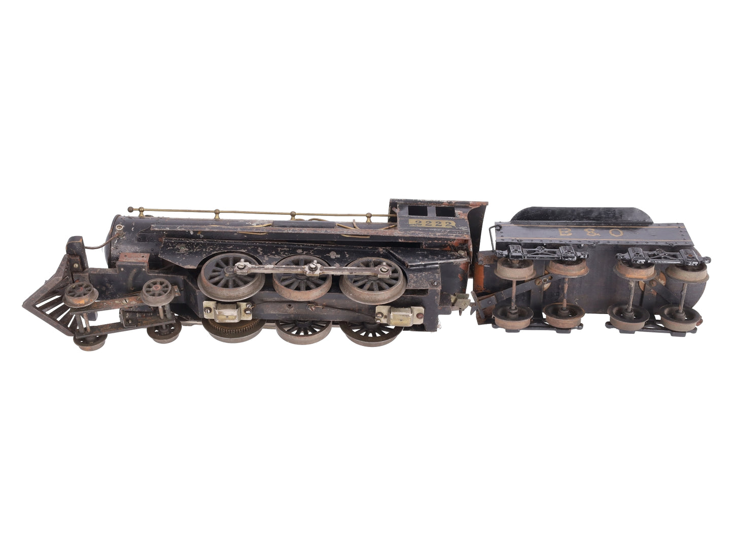 Voltamp 2222 Vintage 2" Gauge 4-6-0 Baltimore & Ohio Steam Locomotive & Tender
