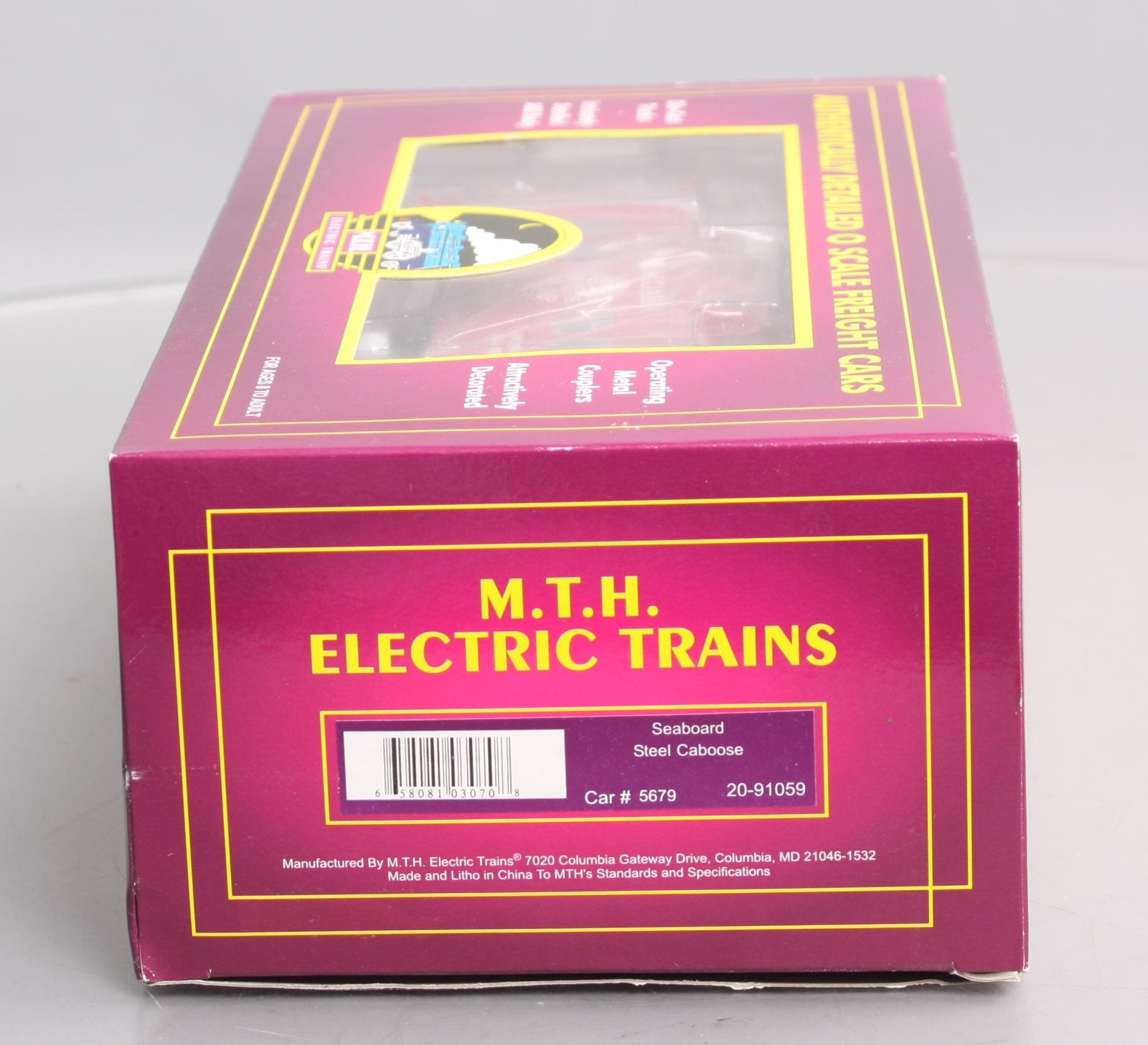 MTH 20-91059 O Gauge Seaboard Center Cupola Caboose #5679 LN/Box