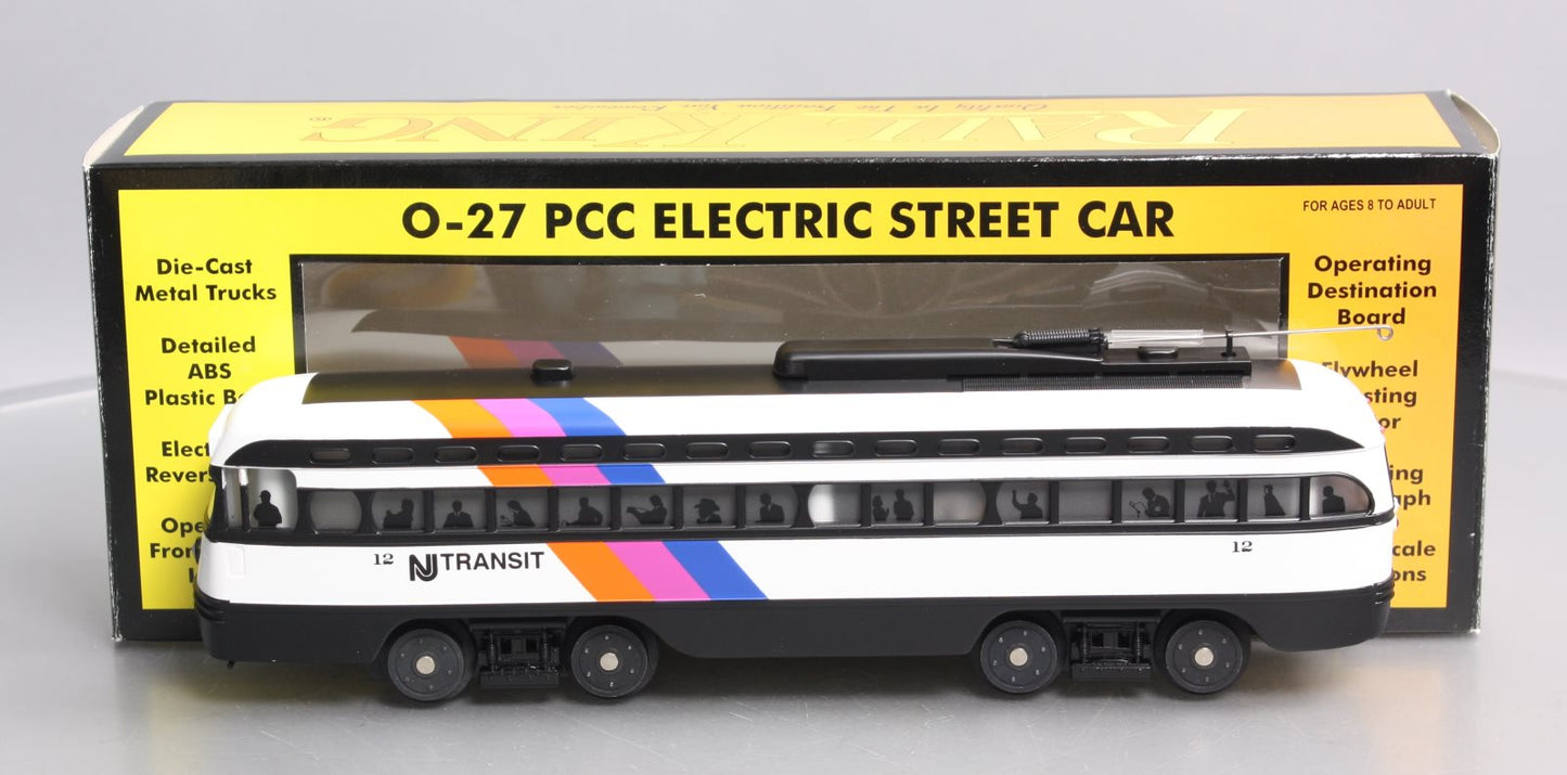MTH 30-2524-0 New Jersey PCC Transit Electric Street Car #12 with Loco-Sound LN/Box