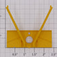 Lionel 17137-24 Yellow Cargill 3-Bay ACF Hopper Plain End