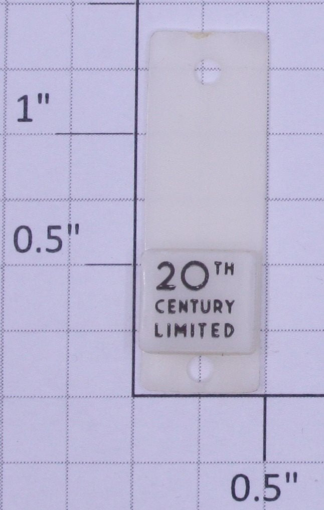 Lionel 9598-27 Observation Car 20th Century Limited Door Window Insert