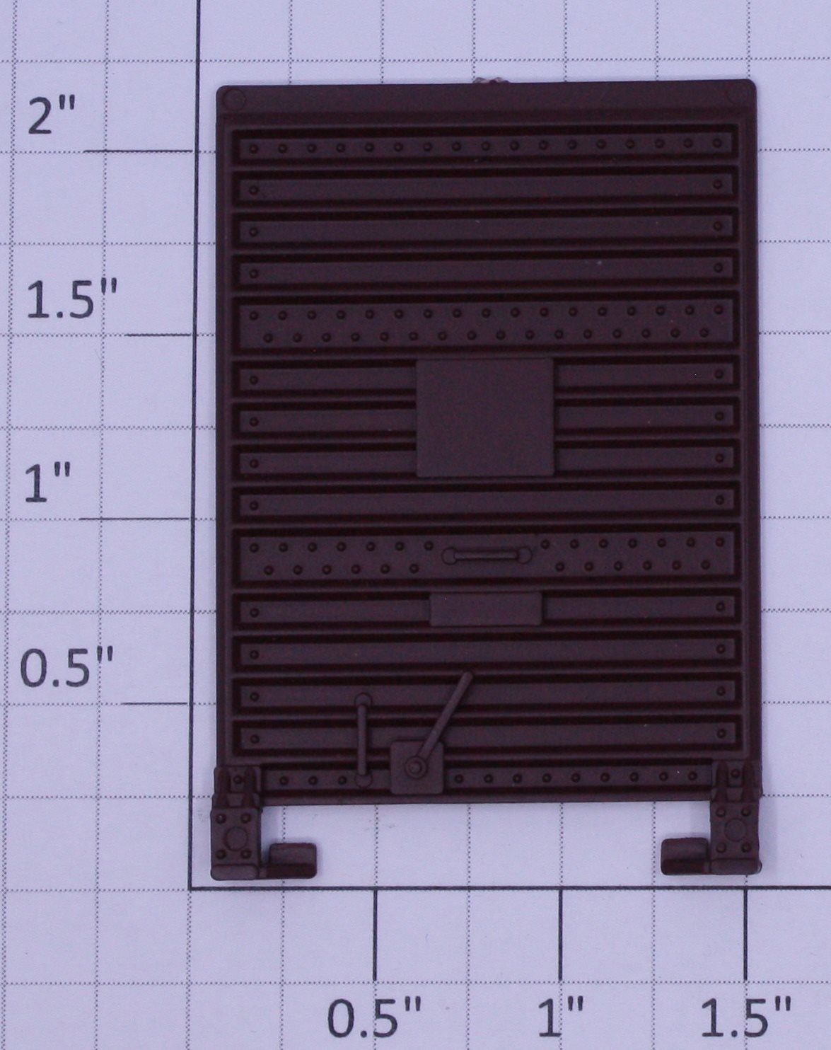 Lionel 17876-14 Single Panel Tuscan Painted Boxcar Door with Guides
