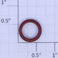 Lionel 210-100 O Gauge Red Turnout Switch Track Lantern Lens Ring