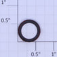 Lionel 210-100 O Gauge Red Turnout Switch Track Lantern Lens Ring