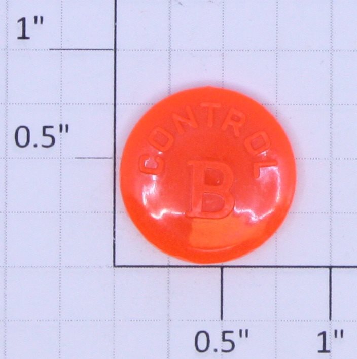 Lionel 20-40 KW "B" Gloss Orange Knob Cap