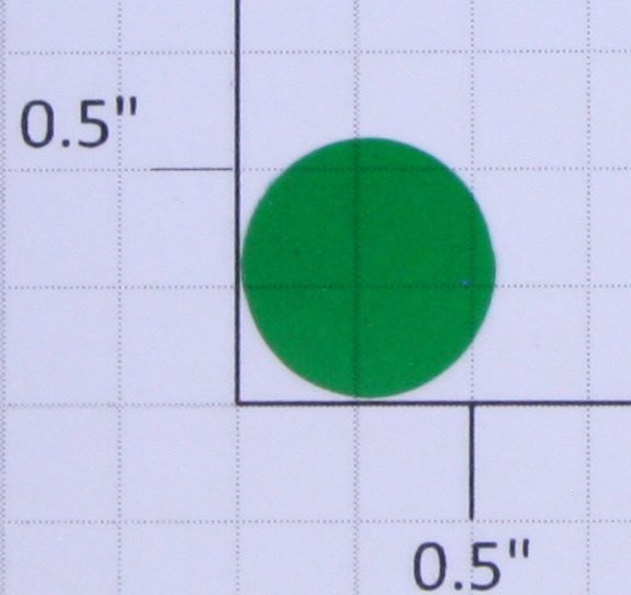 Lionel 210-13 O Gauge 9/16" Round Green Transparent Switch Lantern Lens