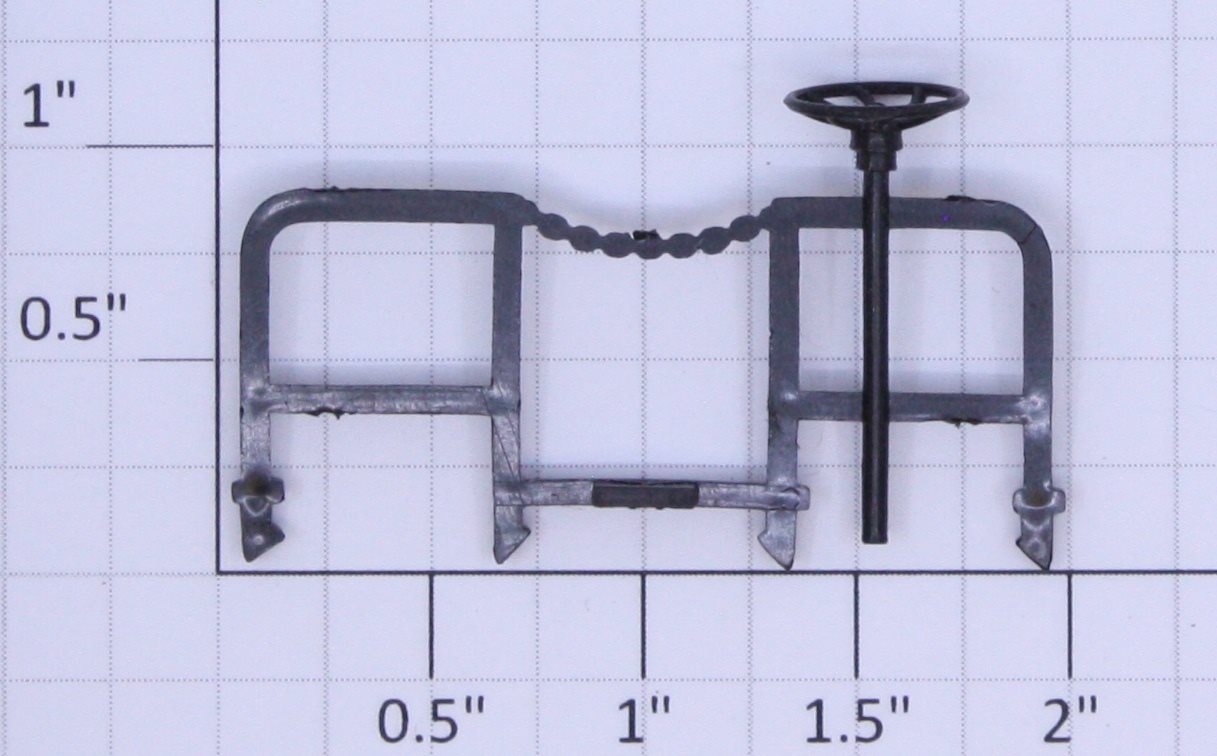 Lionel 6907-75 Black Caboose Plastic Platform End with Brake Wheel