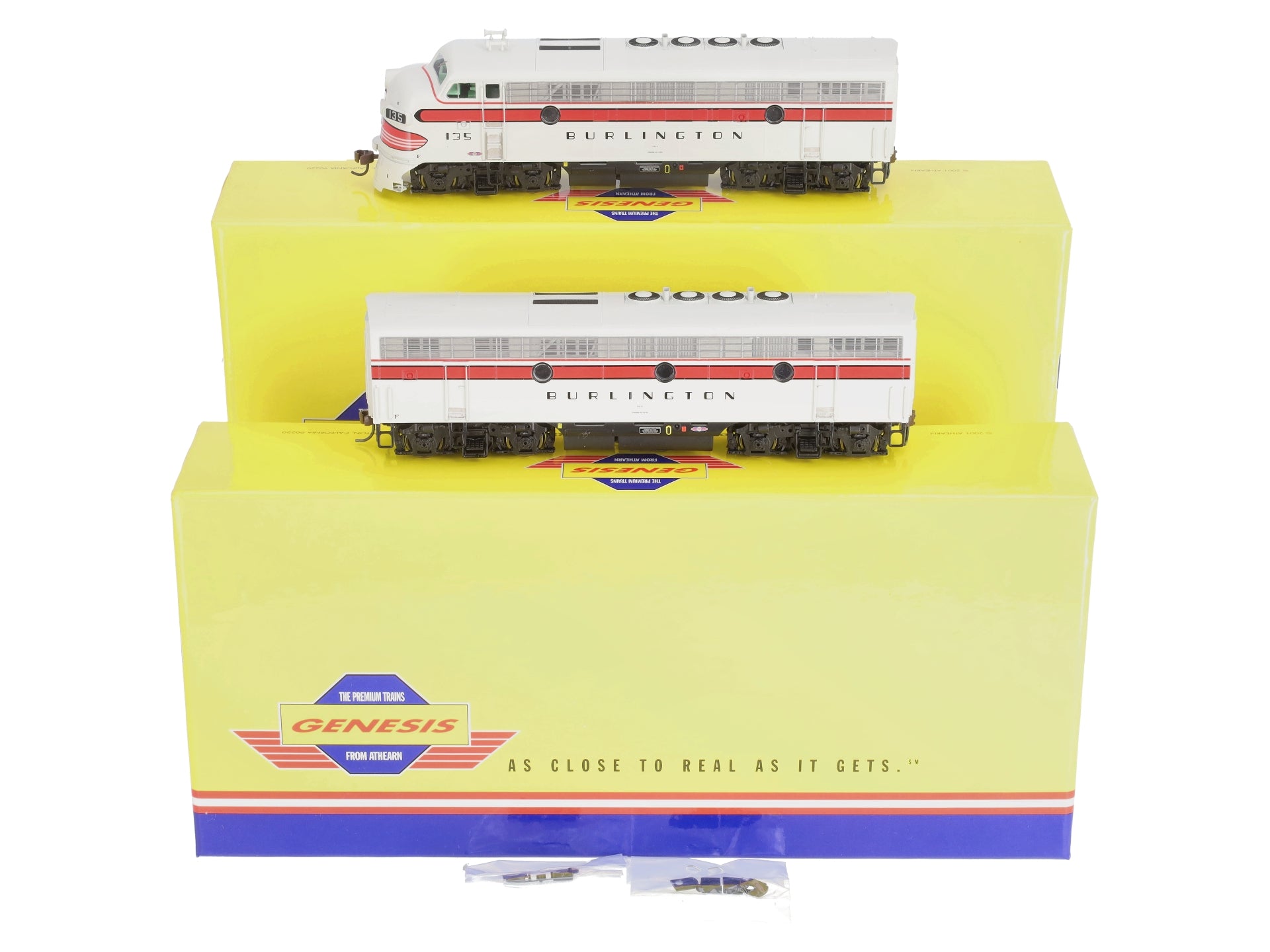 Athearn G2503 HO Scale CB&Q F-3 AB Diesel Set #135 LN/Box