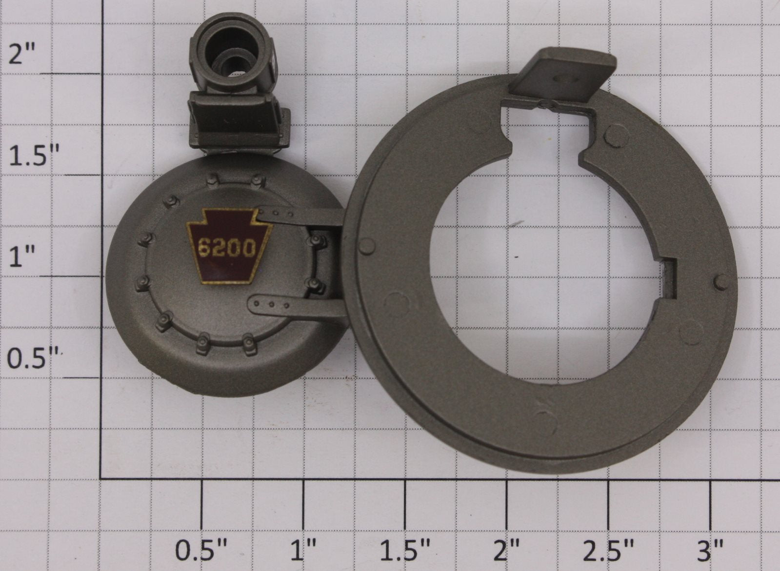 Lionel 18010-24 O Gauge Gunmetal Gray PRR Scale Turbine Boiler Front #6200
