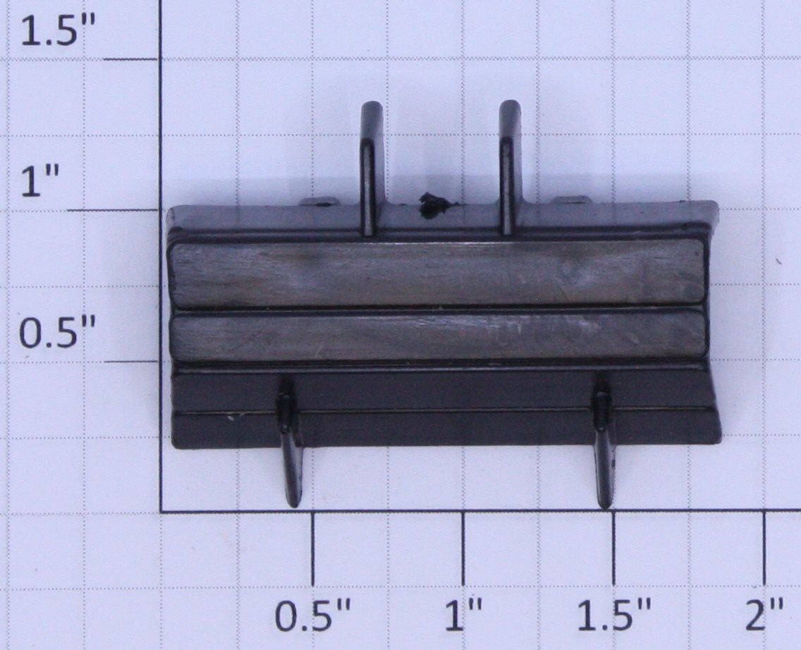 Lionel 9120-7 Black Plastic Wheel Chock with Tabs