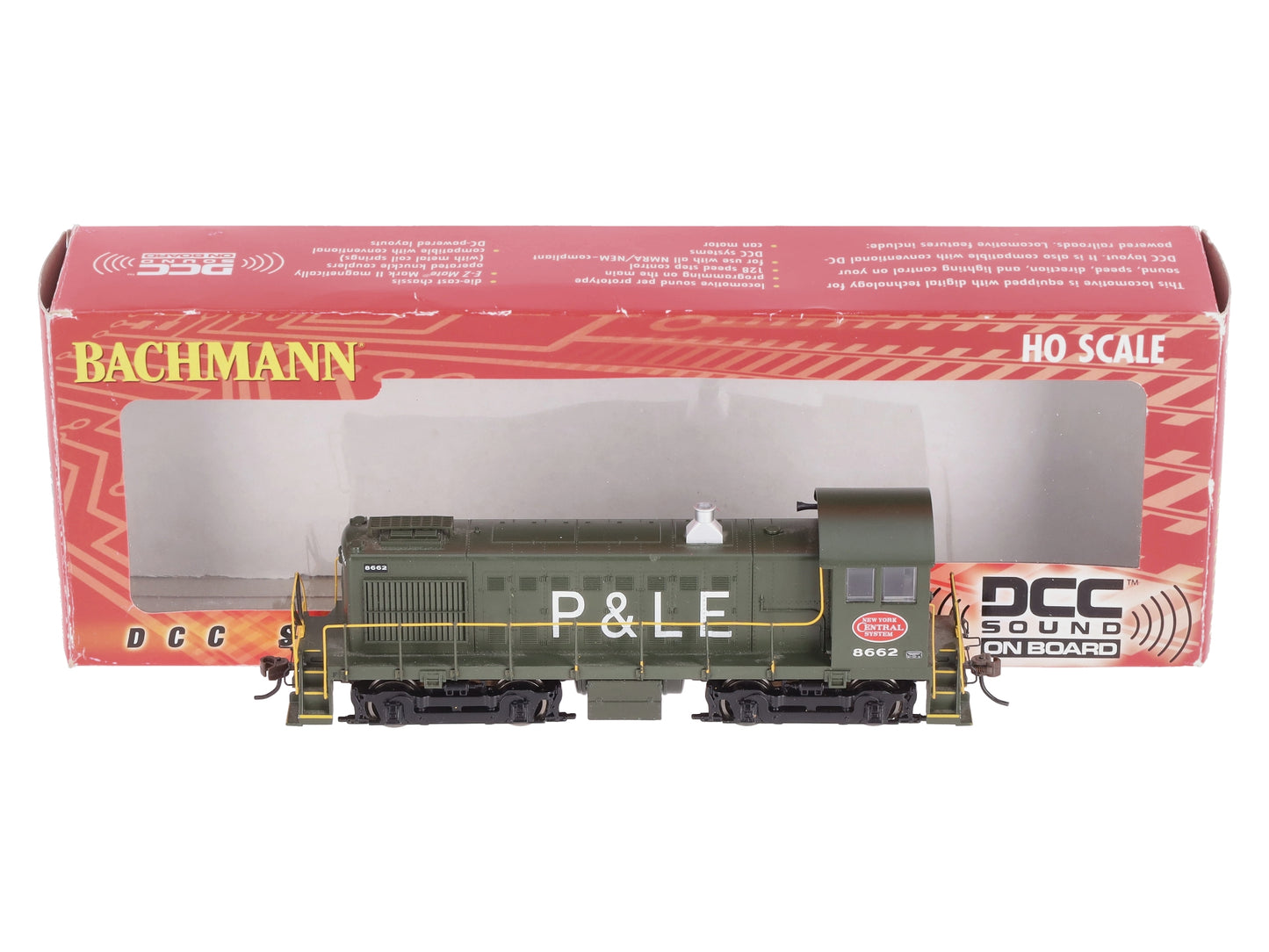 Bachmann 63203 HO NYC System P&LE Alco S4 Diesel Locomotive #8662 w/ DCC & Sound