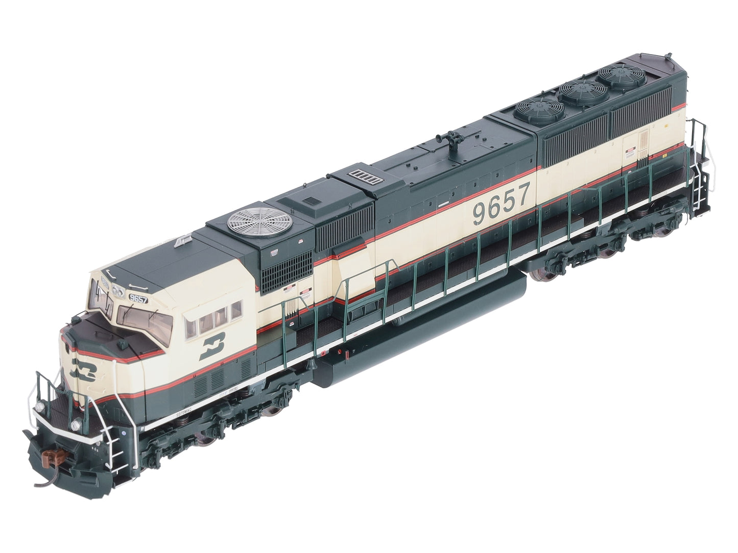 Athearn G64786 HO Burlington Northern SD70MAC Phase IV Diesel Locomotive #9657