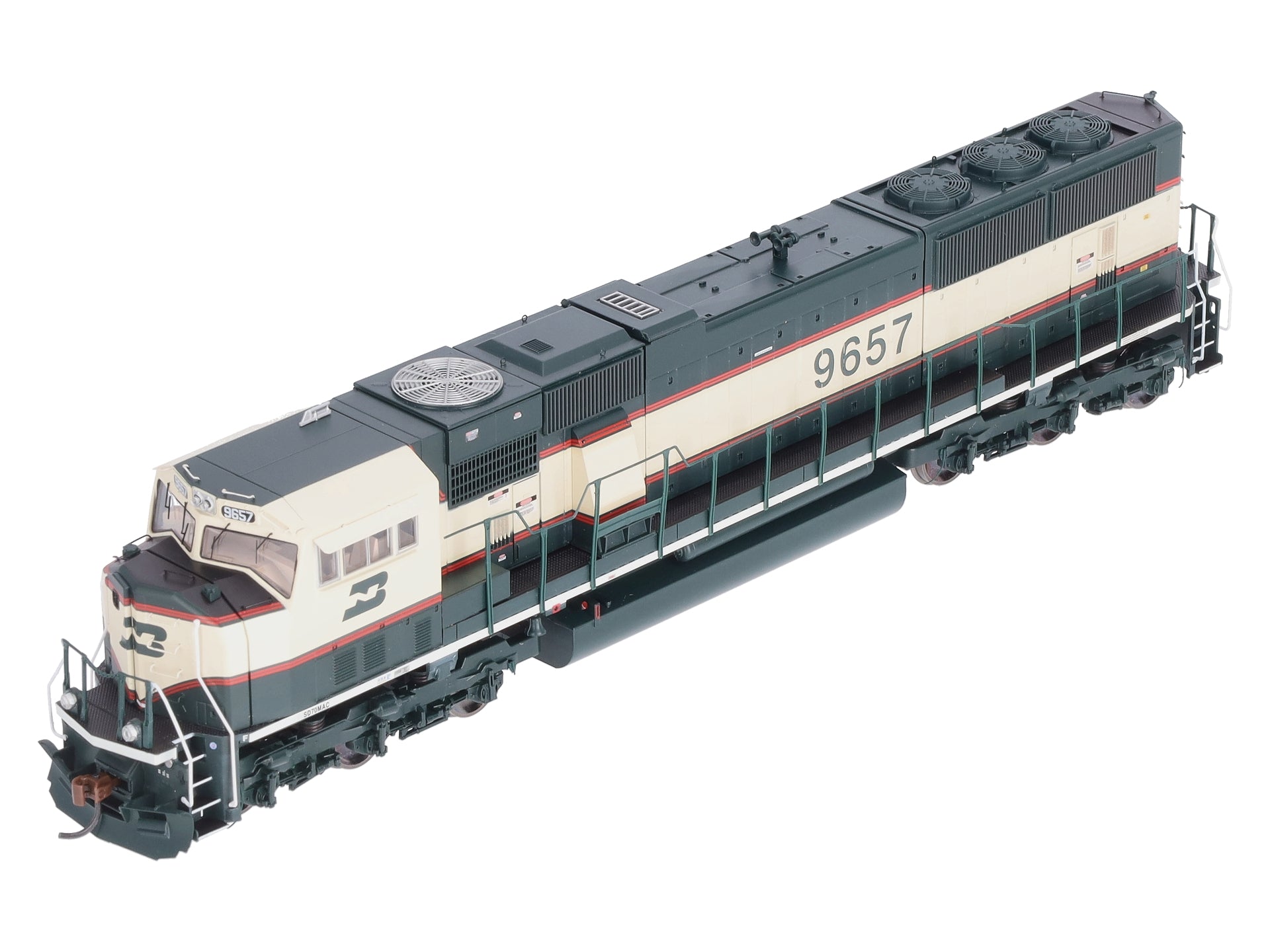 Athearn G64786 HO Burlington Northern SD70MAC Phase IV Diesel Locomotive #9657