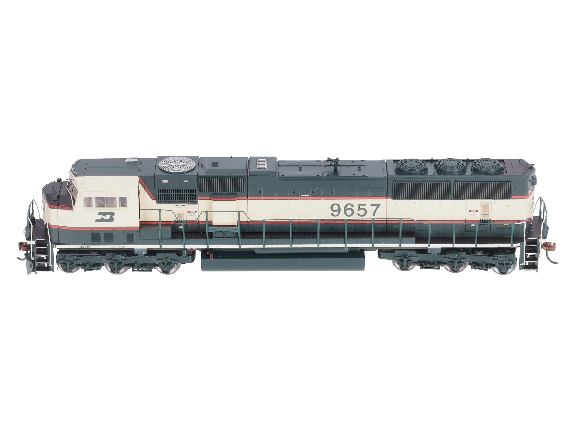 Athearn G64786 HO Burlington Northern SD70MAC Phase IV Diesel Locomotive #9657