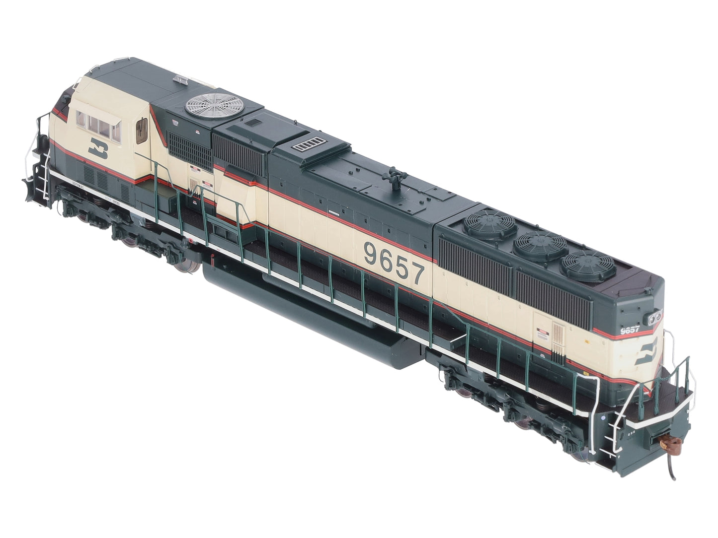 Athearn G64786 HO Burlington Northern SD70MAC Phase IV Diesel Locomotive #9657