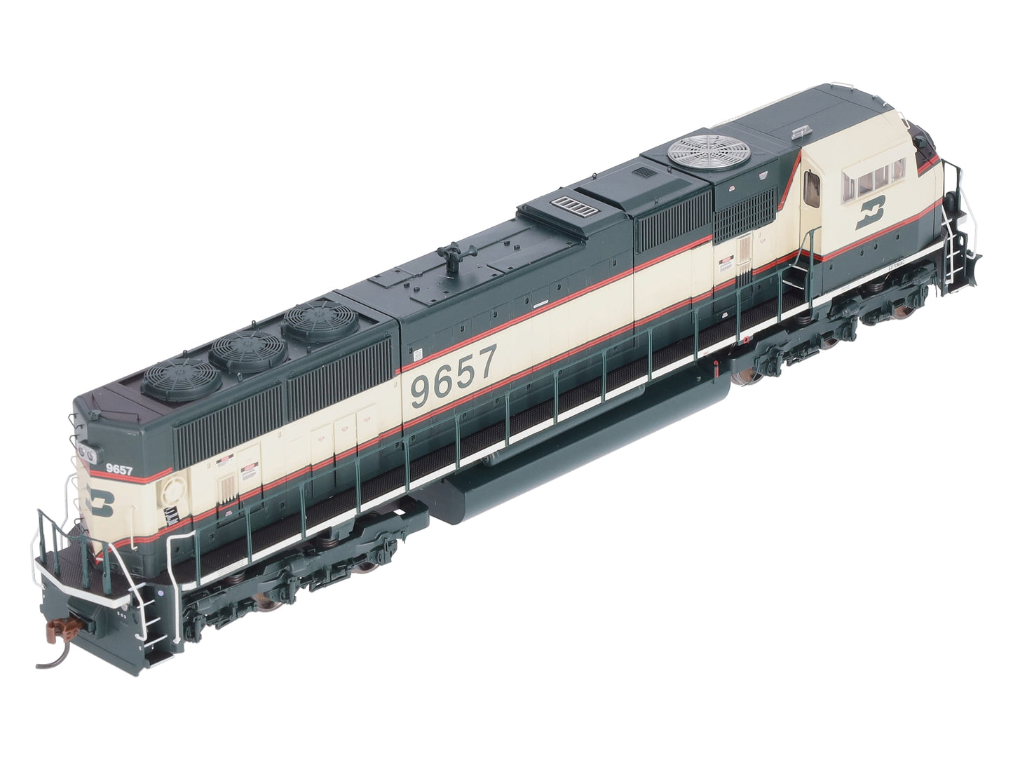 Athearn G64786 HO Burlington Northern SD70MAC Phase IV Diesel Locomotive #9657