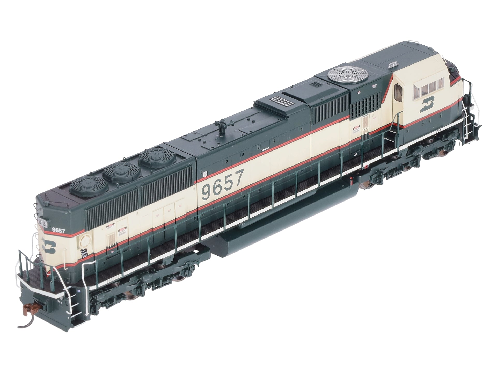 Athearn G64786 HO Burlington Northern SD70MAC Phase IV Diesel Locomotive #9657