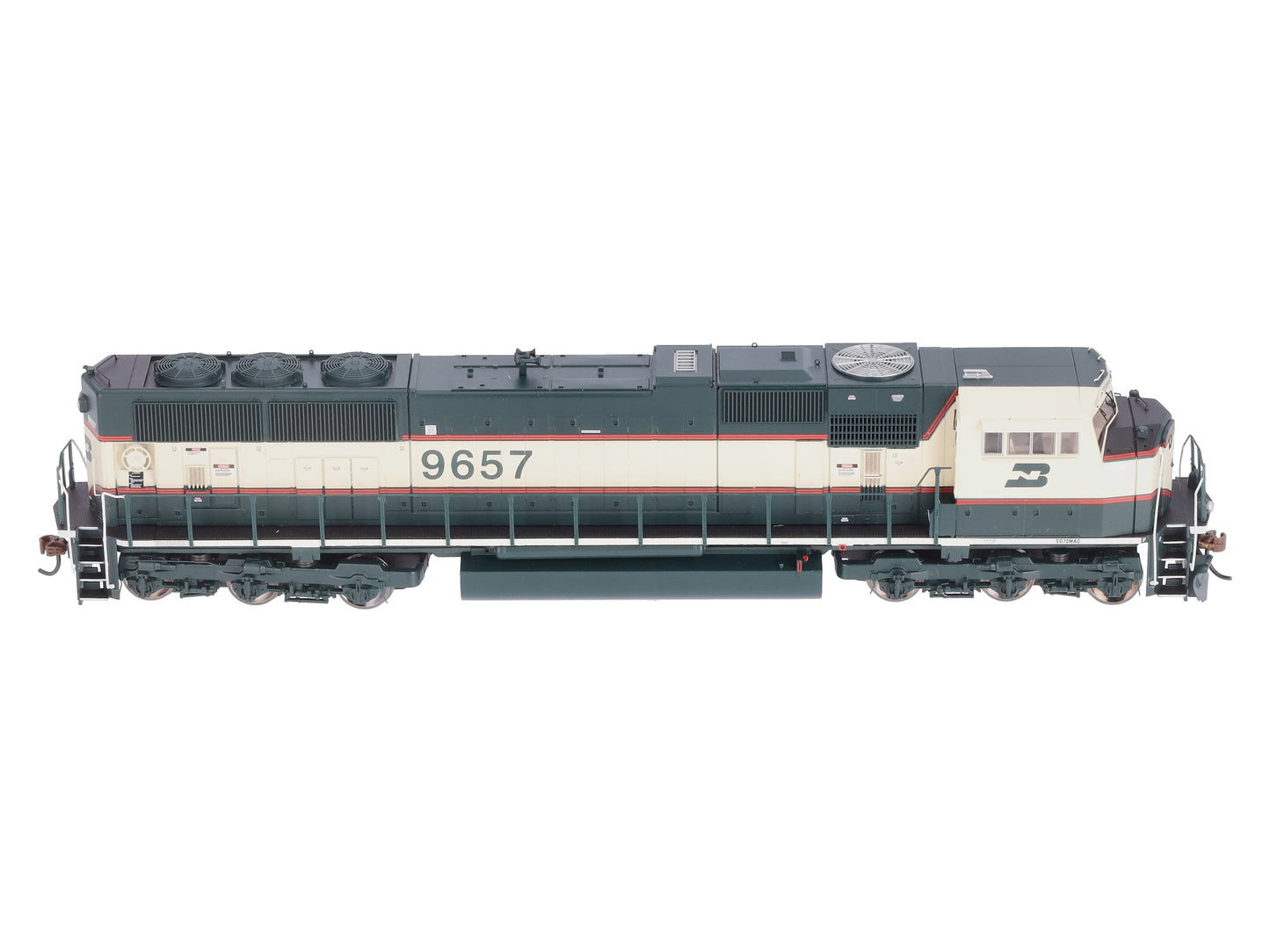 Athearn G64786 HO Burlington Northern SD70MAC Phase IV Diesel Locomotive #9657