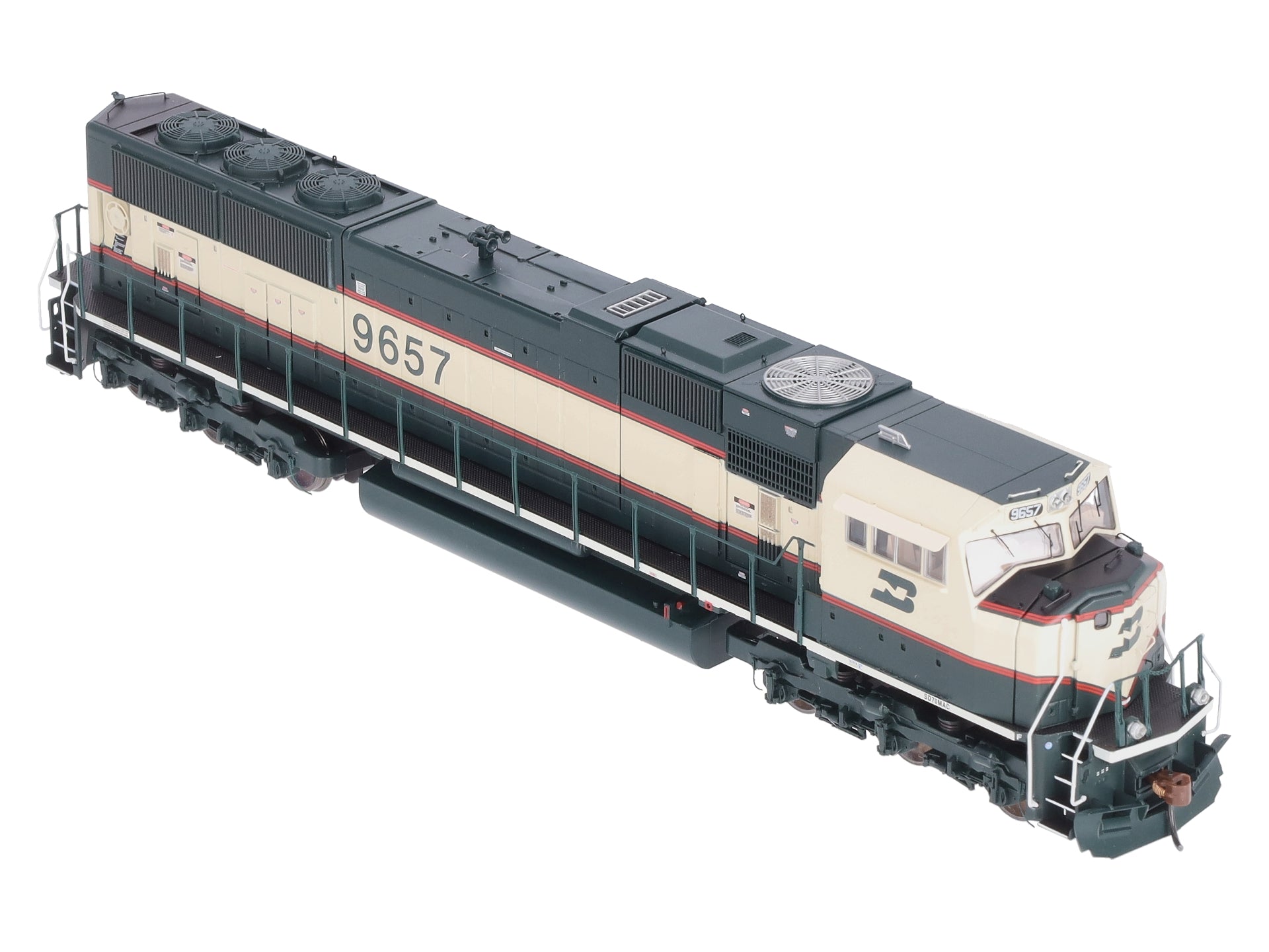 Athearn G64786 HO Burlington Northern SD70MAC Phase IV Diesel Locomotive #9657