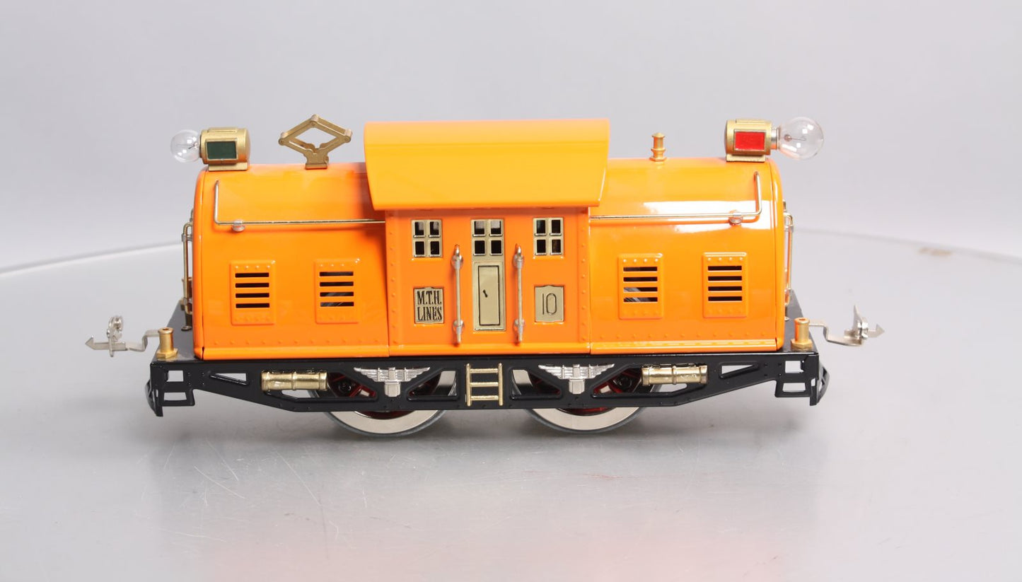 MTH 10-1189-1 Standard Gauge Orange Electric Locomotive #10 EX