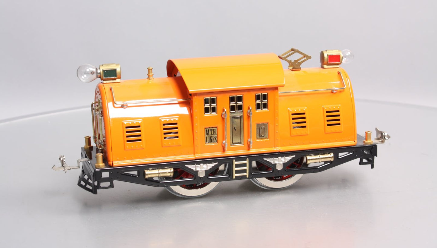 MTH 10-1189-1 Standard Gauge Orange Electric Locomotive #10 EX