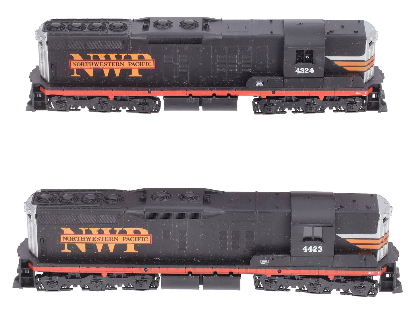 Athearn 2228 HO NWP SD-9 Powered & Dummy Diesel Locomotive #4324/#4423