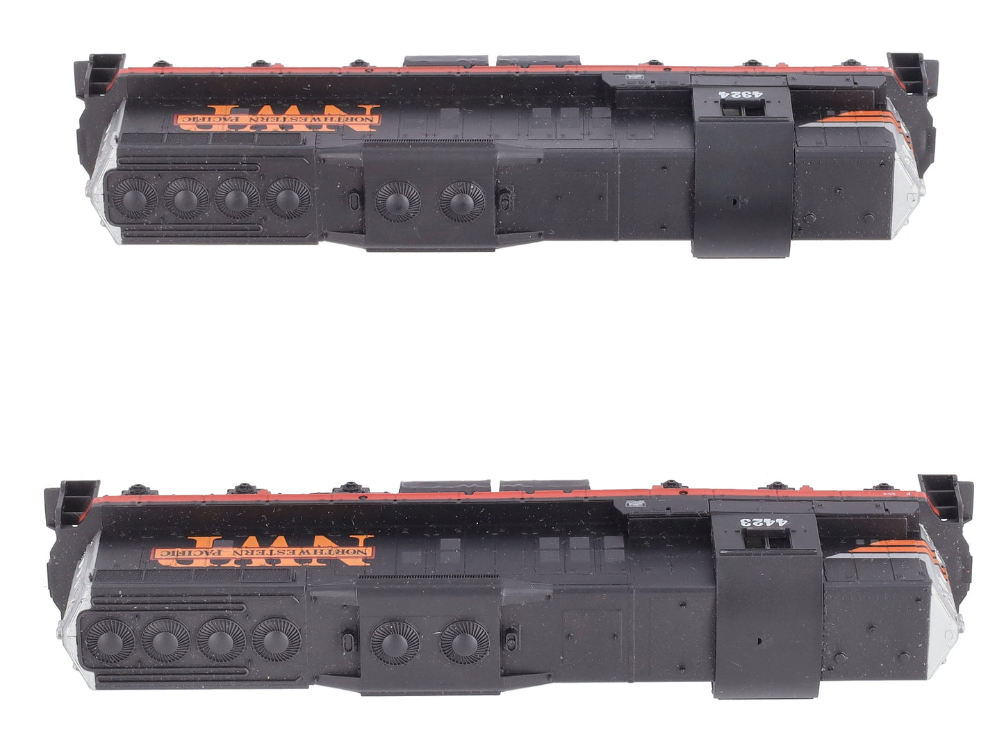 Athearn 2228 HO NWP SD-9 Powered & Dummy Diesel Locomotive #4324/#4423