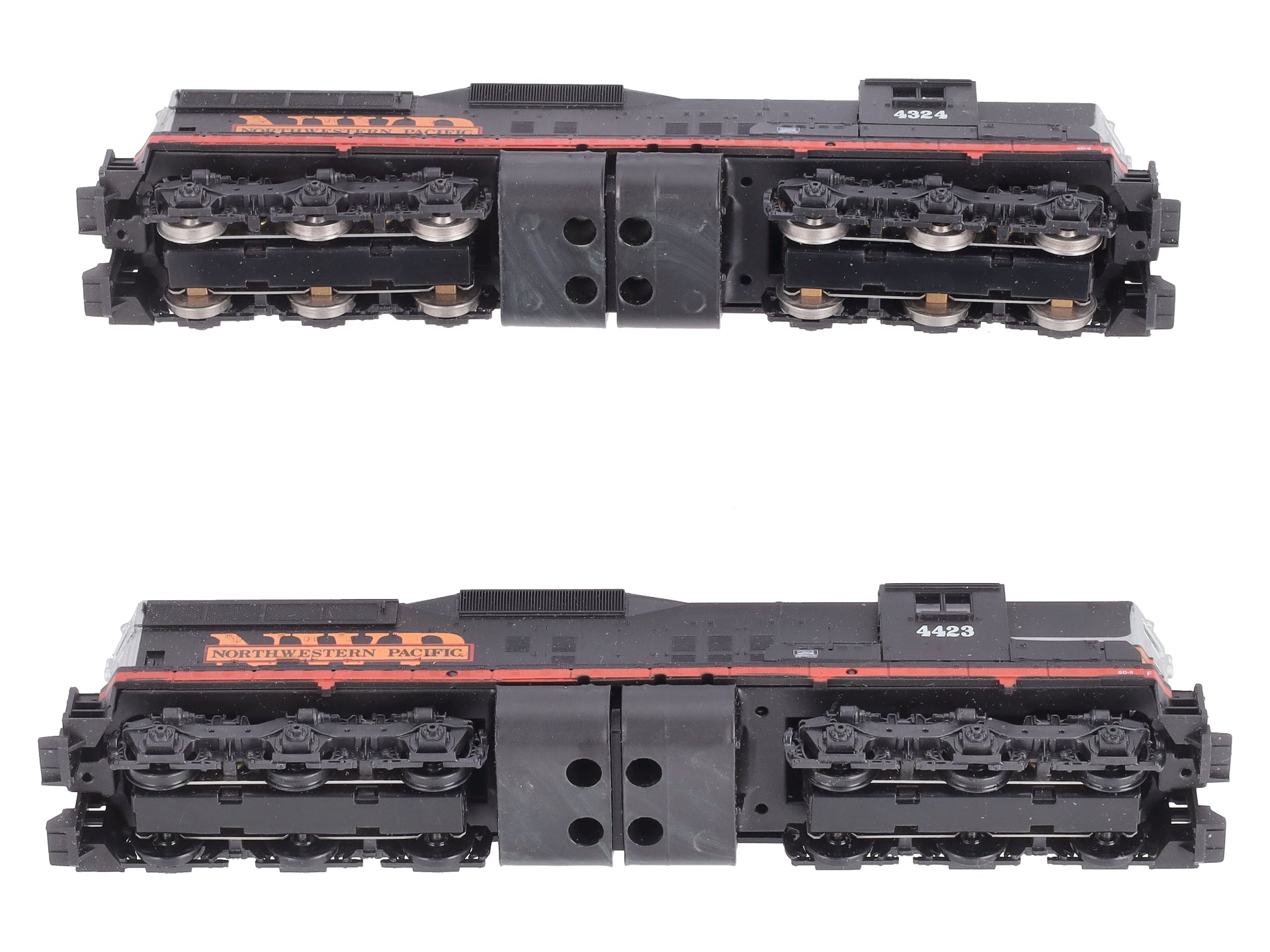 Athearn 2228 HO NWP SD-9 Powered & Dummy Diesel Locomotive #4324/#4423